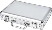 Generic Chip Organizer Holder Storage Container with Lock Aluminum Alloy Card Holder with Handle Empty Collection Box