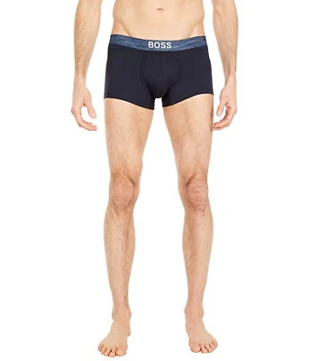HUGO BOSS Trunk Smooth Boxer Brief Underwear sz 2XL XX-Large Navy Blue Space Dye