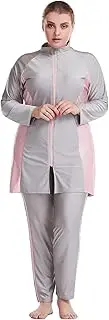 [WOWDECOR] Modest 2 Piece Swimsuits for Women Girls Plus Size, Full Coverage Burkini Hijab