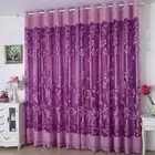 Red Flowers Planks Leaves Plant Tulle Sheer Curtains for Living Room Decoration
