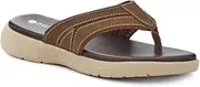 [Pavers] Leather Cushioned Toe-Post Sandals