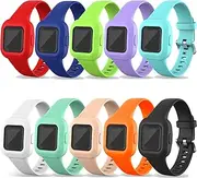 RuenTech Fastener Ring Garmin Forerunner 15 / Forerunner 10 Band Replacement Fasteners Silicone Connector Security Loop(Pack of 10)