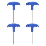 4pcs H2.5 T-Handle Hex Key Wrench 2.5mm S2 Steel T-Key Inner Hexagon Spanner