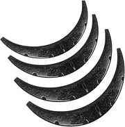 4PCS Forging Black Universal Wheel Arch Fender Flares Cover Trim Mudguards Protective Lip Anti-Scratch Strips Car Accessories(Black 90cm)