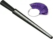 [Leona Co] Ring Sizer Measuring Tool - Ring Mandrel, Ring Gauge Finger Sizer, Metal Ring Measurement Maker Kit Finger Sizer Set for Jewelry Making