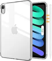 ProCase Clear Case for iPad mini 7 A17 Pro 2024 Mini 6 2021 8.3 Inch, Slim Light Transparent Anti-Yellow Back Cover for iPad mini 7th 6th Gen 8.3" A2993 A2995 A2996 A2567 A2568 A2569 -Clear
