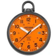 Men's Sport Series Gunmetal Stainless Steel Analog Quartz Date Pocket Watch #...