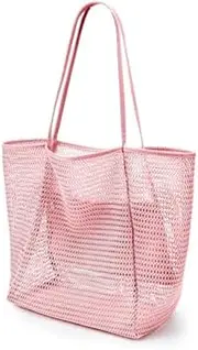 [dellyy] Mesh Beach Bag Large with Zip Inner Pocket