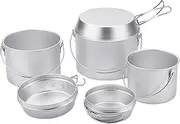 Nbhuiakl Camping Cookware Set - Backpacking Cooking Set - Multifunctional Camping Cookware Kit, for Hiking, Backpacking, Outdoor Cooking and Picnic