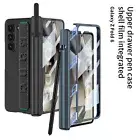 Slim Strap Magnetic Hinge Shockproof Case w/ Screen Protector fr Galaxy Z Fold 6