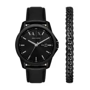 Armani Exchange Banks AX7147SET Black Men's Watch Gift Set