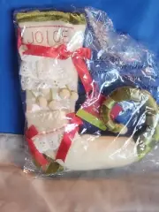 DEPT 56 KRINKLES 8" MINI STOCKING Ornament Elf Shoe Patience Brewster New