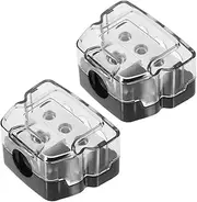 2pcs Car Audio Amplifier Modification Insurance Grounding Box Splitter Junction Box for Power Distributi