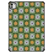 iPad Pro 11-inch (M4) iPad Impact Case checkerboard flowers and stars