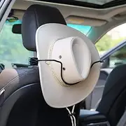 GEEDAR Cowboy Hat Holder Rack for Truck SUV Car(Keep Hat Shape) Car Clothes Hanger Bar Coat Hanger Hard Hat Holder for Truck Seat Car Accessories