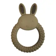 Urban Green Bunny 11cm Silicone Teether Ring Baby/Infant Round Chew Teething Toy