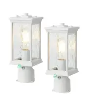 New! Hopejoy Dusk To Dawn Outdoor Post Lights 2Pack