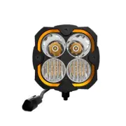 KC Hilites FLEX ERA 4 - Single Master LED Light Pod Kit White 80W 5000 K 1289