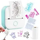Sticker Printer - Mini Thermal Sticker Maker, T02 Inkless Label Machine, Port...