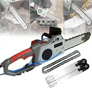 Electric Concrete Chainsaw, Handheld Electric Chainsaw Wall Cutter, Diamond Chain Wall Cutter with Water Supply and Dust Suppression, Suitable for Steel Bar Slotting, Marble Brick,35cm
