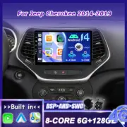 Android 14 For Jeep Cherokee 2014-2019 Car Stereo CarPlay Head Unit6GB+128GB