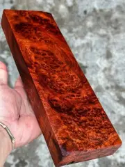 DRIED!! Amboyna Burl ,Exotic Wood, Lumber, Knife Timber Handle Lumber #2785