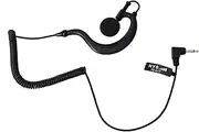 2.5mm Receiver/Listen Only Earphone HYS TC-617 G Shape Soft Flexible Ear Hook Earpiece Headset for Two-Way Radios, Transceivers and Radio Speaker Mics Jacks