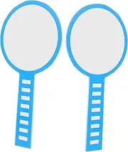 Homoyoyo 2pcs Handheld Whiteboard Paddles Reusable Dry Erase Scoreboards for Classroom Voting Events Easy to Clean Surface Single Sided Board Sturdy Design