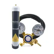 Bromic Disposable Oxygen Gas Bottle 1.56 Litre Combo - 12mm Thread - Brazing