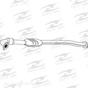 Redback Cat Conv Bolt On to suit Subaru Liberty B13 EJ25 2.5L - C0086