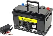 12 Volt Portable Power Station LiFeP04 Battery 12V 60Ah Lithium Backup Power Supply for Solar Generator Outdoor Camping RVs Home Use