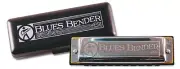 HOHNER BLUES BENDER HARMONICA KEY OF F-PATENTED ACOUSTIC COVERS-GREATER VOLUME