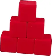6 Pcs Writable Plastic Dice Large Blank Cubes for Education Creative Projects and Playing Games Safe Design for Adults for Classroom Activities