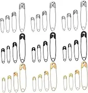 PHENOFICE Multi Pin Metal Safety Pins for DIY Crafts Sewing and Clothing Repairs with Covered Tips