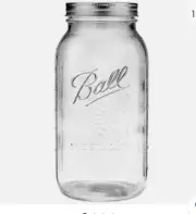 64oz Wide Mouth Half Gallon Mason Jar Canning Glass Clear Storage Spices Chips