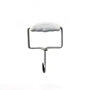 Butchers Hook Stainless Steel Square Boning Hook With Moulded Grip 15cm White