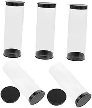 TOGEVAL 5pcs Golf Barrel Portable Ball Case Golfs Ball Displaying Case Golf Ball Container Case for Golf Ball Golfs Ball Container Golf Case Golfs Case Golfs Organizers Small Display