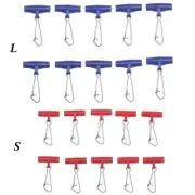 Plastic Head Swivel With Hooked Fishing Sinker Slip Clip Hook Clear Snap