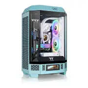 Thermaltake The Tower 300 Tempered Glass Micro-ATX Computer Case - Turquoise Edition [CA-1Y4-00SBWN-00]