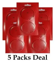 5 AirTite Direct Fit X6 Round Coin Capsules for Common 2oz. Silver Medallions