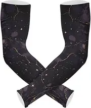 [Yoogain] UV Protection Tattoo Cover Up Purple-gold Luxury Marble Texture Sleeves Youth Sun & UV Protection Two Way Wearing Styles cubre brazos, Purple-gold Luxury Marble Texture