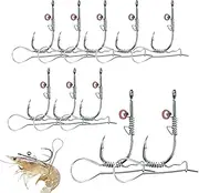 Bait Holder Hook Outdoor Activity Equipment Shrimp Back Support 2 in 1 Live Shrimp Hook Fishing Tool 10x Catfish |