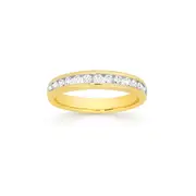 Alora 14ct Gold Lab Grown Diamond Channel Set Band