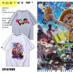 噴射戰士SPLATOON2游戲二次元周邊短袖T恤男女休閑潮流純棉半截袖【BOGOW-/伊人】