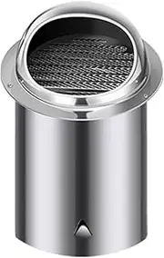 Extended Air Outlets Exterior Wall Vents, Wall-Through Stainless Steel Hood, Range Hood Weatherproof Exhaust Grilles External Ventilation Hoods(160mm/6.30in-H-500MM)