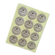 Merci Kraft Seal Sticker French Thank You Fait Main Avec Amour DIY Multifunction Paper Label Adhesive Gift Seal Sticker