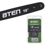 8TEN 18" Chainsaw Guide Bar & Chain .063 13/40 74DL for Stihl 066 044 26RS374E