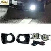 Pair LED DRL Light Fog Lamp Set Set Fit For Toyota Corolla Cross 2022 2023 (for: Toyota)