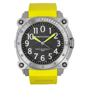 Hamilton Khaki Navy Belowzero Rubber Strap Swiss Made Automatic Diver's H78535380 1000M Men's Watch