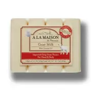 A LA MAISON Unscented Natural Goat Milk Bar Soap - Triple French Milled Unscente